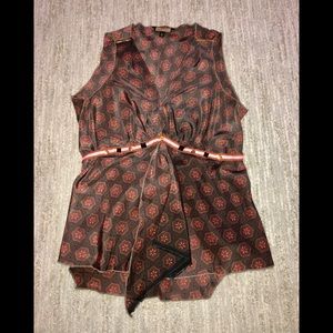 Rozae Nichols Silk Sleeveless Top Size Small